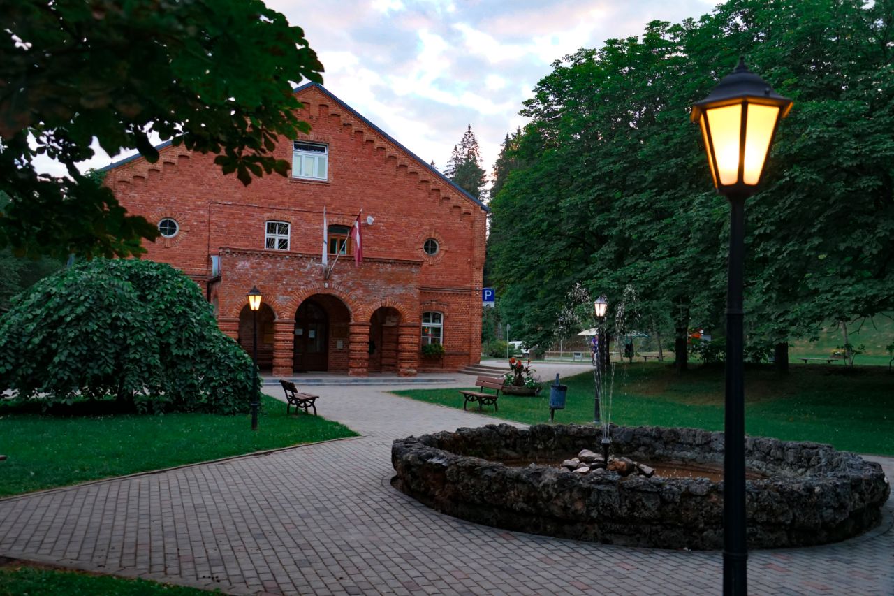 A small route along Ligatne, Latvia