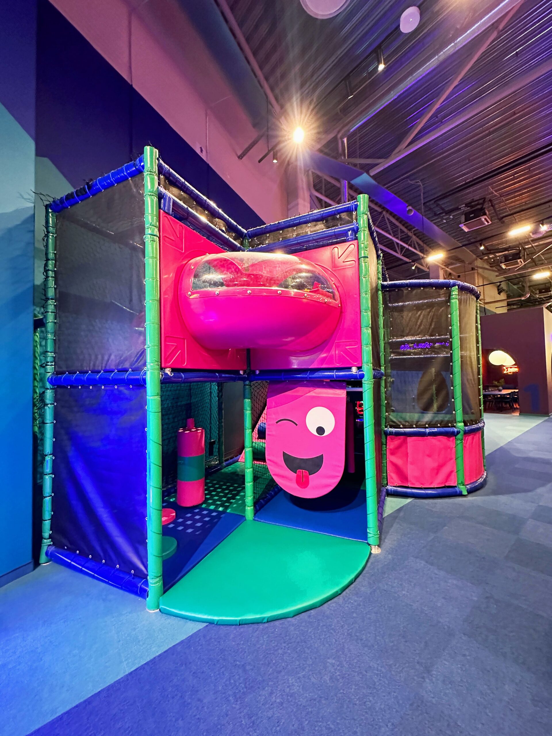 Jump Space trampoline park in Spice Mall. Riga, Latvia