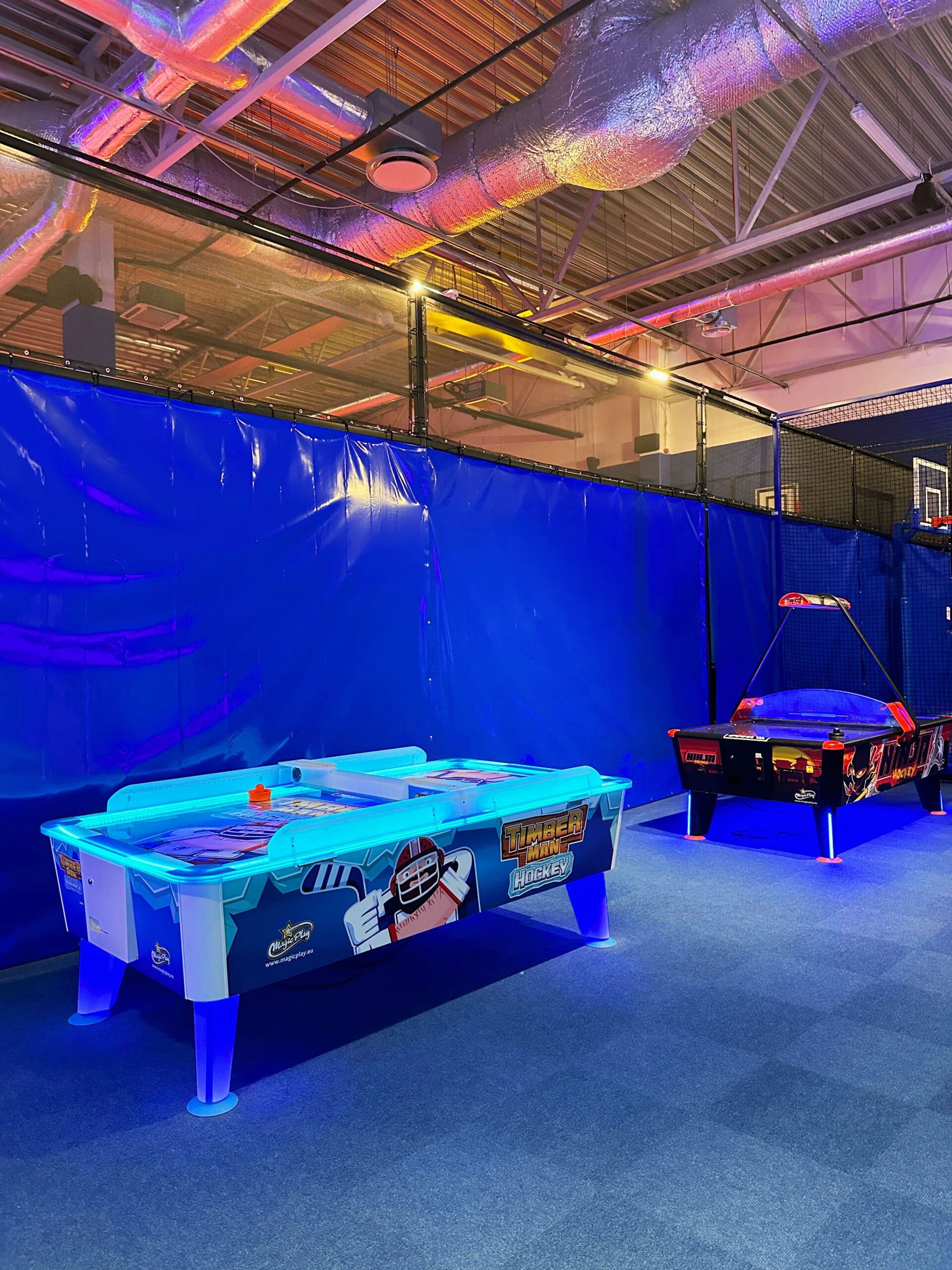 Jump Space trampoline park in Spice Mall. Riga, Latvia